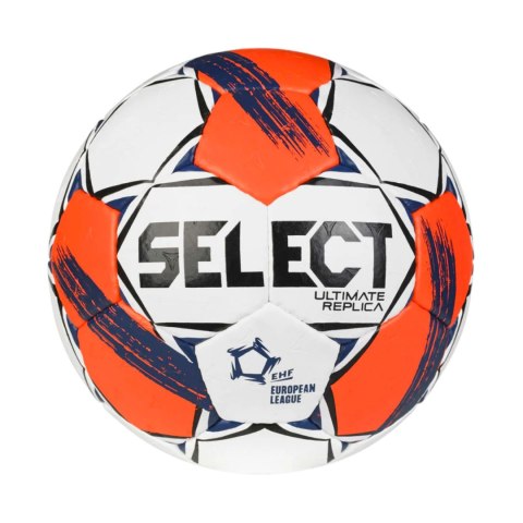 Piłka ręczna Select Ultimate European League Replic 1 v25 EHF biało-pomarańczowa 13521