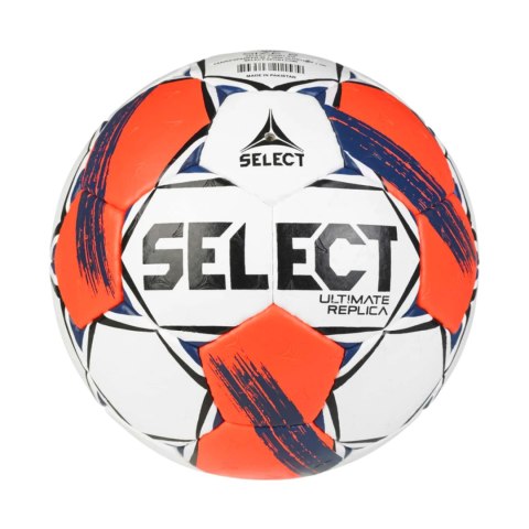 Piłka ręczna Select Ultimate European League Replic 1 v25 EHF biało-pomarańczowa 13521