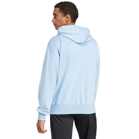 Bluza męska adidas Essentials Feelcozy Hoodie błękitna IN6064