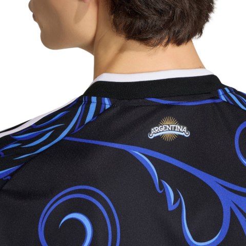 Koszulka męska adidas Argentyna 26 Away Jersey czarno-niebieska JM8395