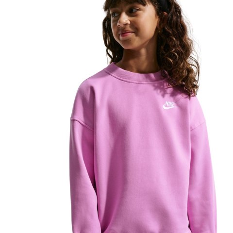 Bluza dla dzieci Nike Sportswear Club Fleece różowa FD2923 503
