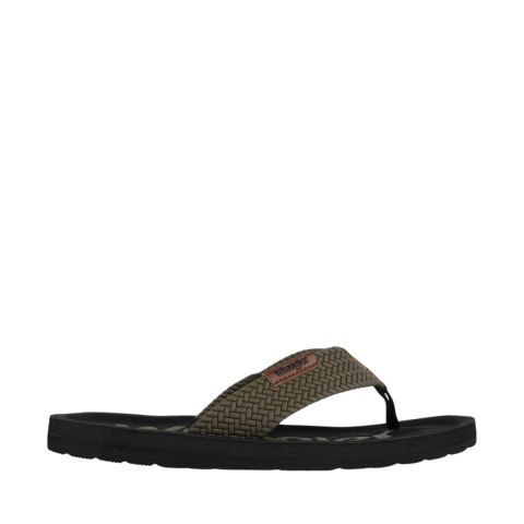 Klapki męskie Wrangler Zane Flipflop czarno-oliwkowe 20261061 58C