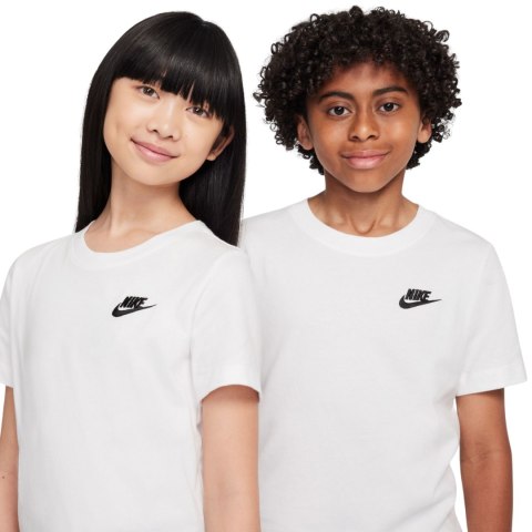 Koszulka dla dzieci Nike Sportswear biała FZ5177 100
