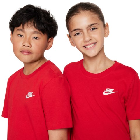 Koszulka dla dzieci Nike Sportswear czerwona FZ5177 657