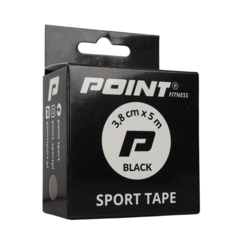 Taśma sportowa Point Tape 3,8 cm x 5 m czarna