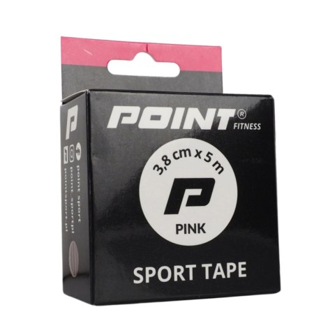 Taśma sportowa Point Tape 3,8 cm x 5 m różowa