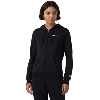 Bluza damska Champion Full Zip Hoodie Sweatshirt czarna 118406 KK001