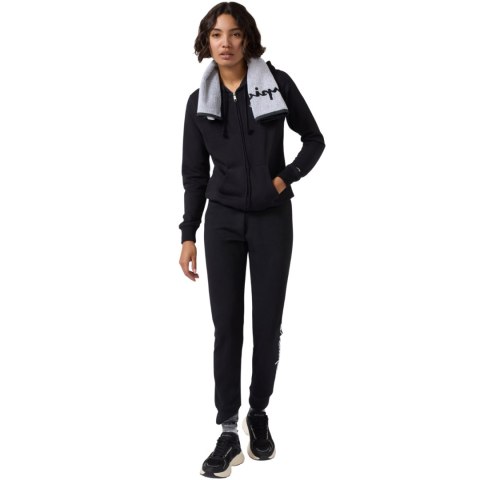 Bluza damska Champion Full Zip Hoodie Sweatshirt czarna 118406 KK001