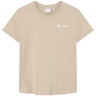 Koszulka damska Champion Short Sleeve T-shirt beżowa 118408 MS041