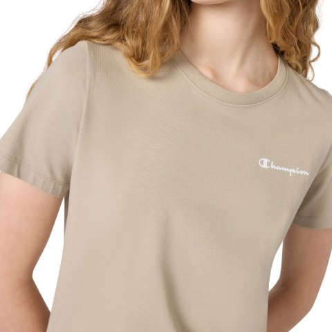 Koszulka damska Champion Short Sleeve T-shirt beżowa 118408 MS041