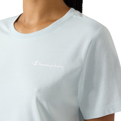 Koszulka damska Champion Short Sleeve T-shirt błękitna 118408 BS224
