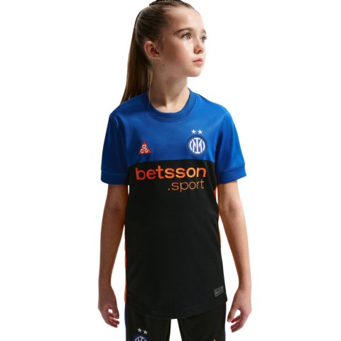 Koszulka dla dzieci Nike Inter Mediolan 2026 Stadium SE czarno-niebieska IB3536 413
