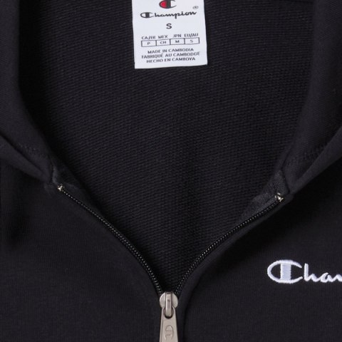 Bluza damska Champion Full Zip Hoodie Sweatshirt czarna 118406 KK001