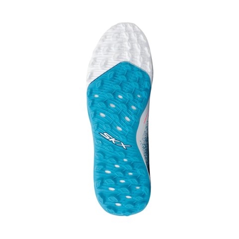 Buty piłkarskie Skechers Razor 1.5 Academy TF niebiesko-białe 252016 WTQP