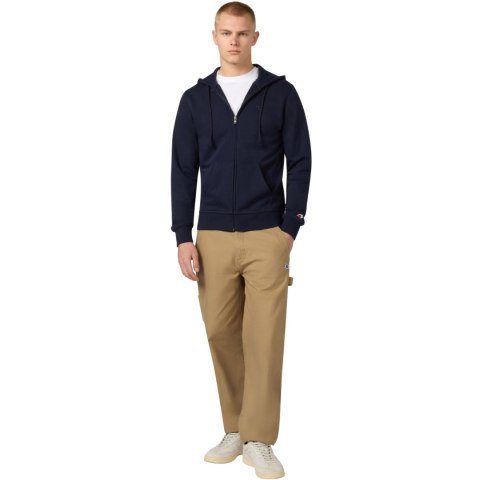 Bluza męska Champion Full Zip Hoodie Sweatshirt granatowa 220786 BS501