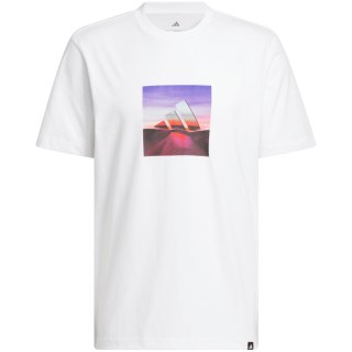 Koszulka męska adidas Summer Heat Graphic biała JZ7545