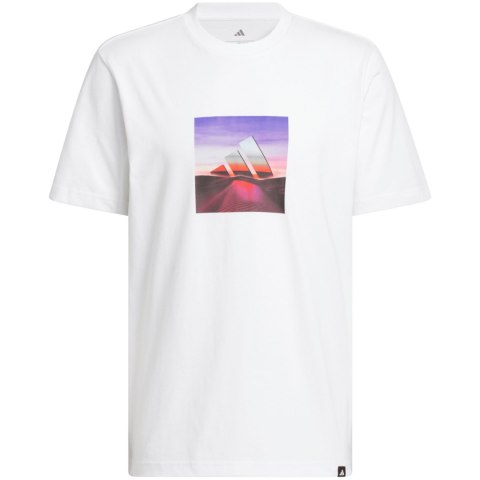 Koszulka męska adidas Summer Heat Graphic biała JZ7545