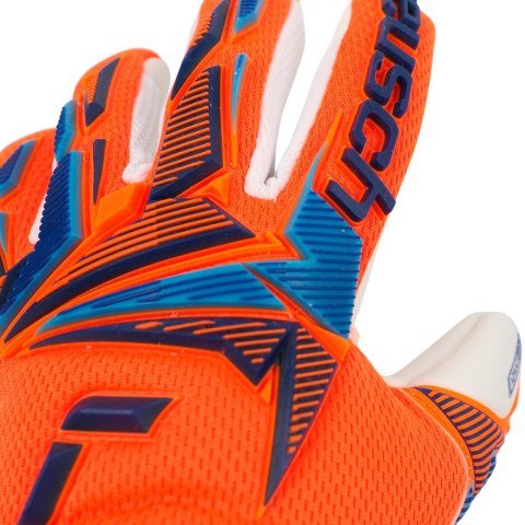 Rękawice bramkarskie Reusch Attrakt Freegel Advance Junior pomarańczowe 5672035 2290