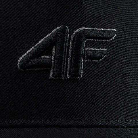4F Czapka z daszkiem dla dzieci 4F U547 czarna 4FJWSS26ACABU547 21S