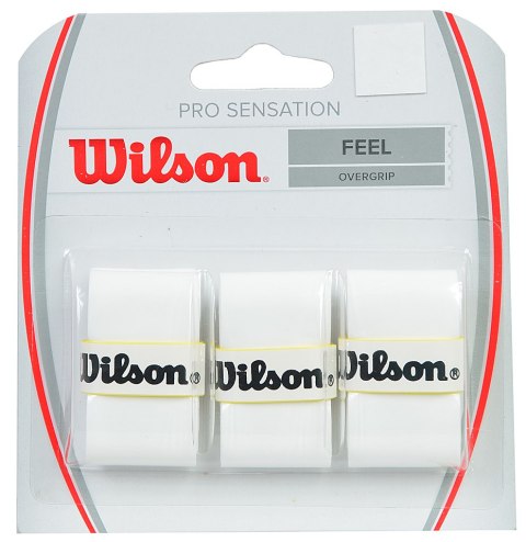 Wilson Owijka Wilson Pro Sensation Feel Overgrip 3 szt. biała WRZ4010WH