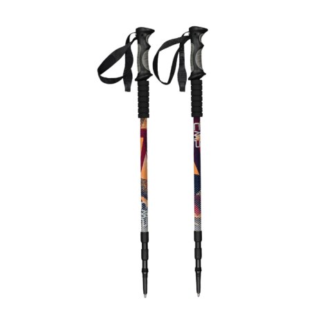 CMP Kijki trekkingowe CMP Bern Trekking Poles czarno-pomarańczowe 3B36297 C905