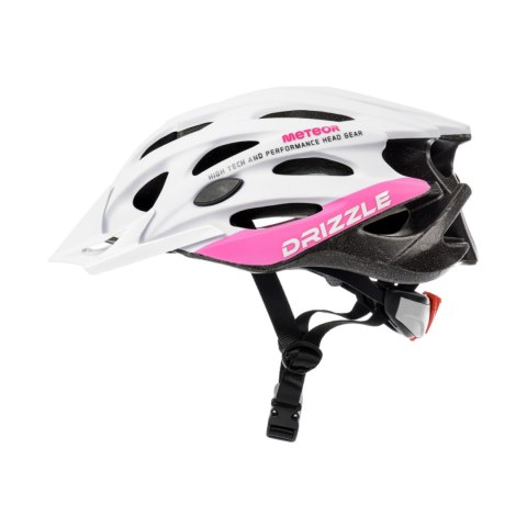 Meteor Kask rowerowy Meteor MV29 Drizzle L 58-61 cm biało-różowy 16918