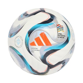 Adidas teamwear Piłka nożna adidas UEFA Nations League 26/27 Pro biało-niebiesko-pomarańczowa KE7539