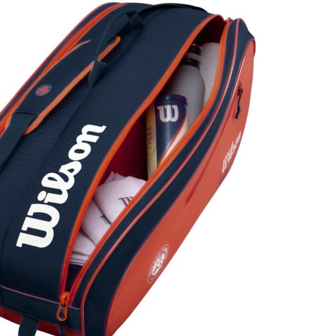 Wilson Torba tenisowa Wilson Roland Garros 2026 Team 6PK pomarańczowo-granatowa WR8053301001