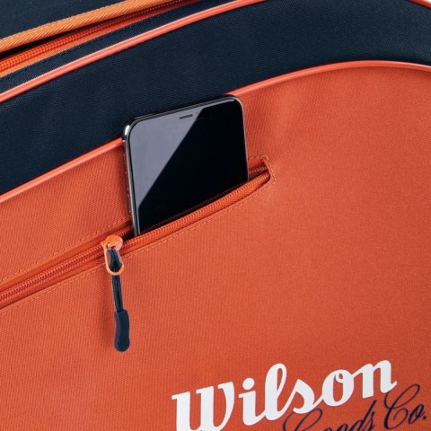 Wilson Torba tenisowa Wilson Roland Garros 2026 Team 6PK pomarańczowo-granatowa WR8053301001