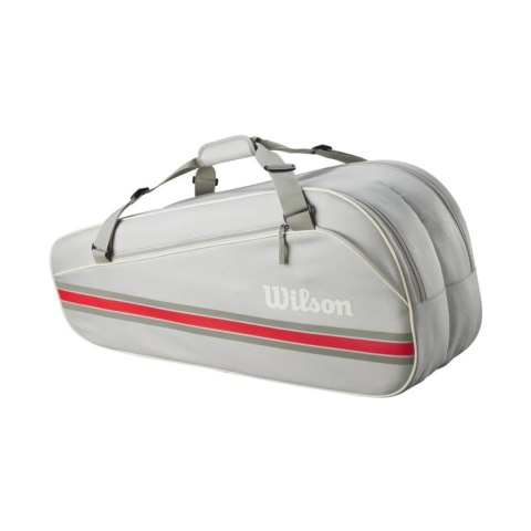 Wilson Torba tenisowa Wilson Team 6PK szaro-czerwona WR8039903001