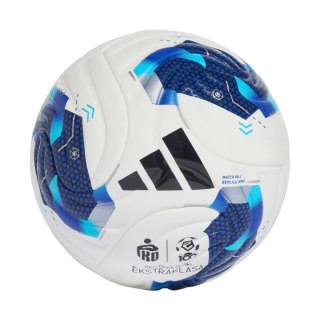 Adidas Piłka nożna adidas Ekstraklasa 26/27 Mini biało-niebieska KE5150