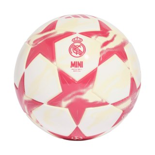 Adidas Piłka nożna adidas UEFA Champions League 26/27 Real Madrid Mini biało-różowa KE5107