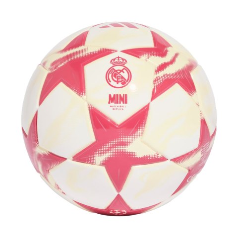 Adidas Piłka nożna adidas UEFA Champions League 26/27 Real Madrid Mini biało-różowa KE5107