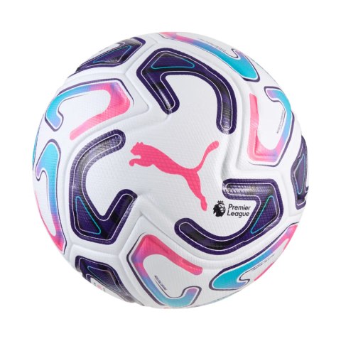 Puma Piłka nożna Puma Stellar Nitro Ultimate Premier League Reactivity biało-fioletowo-różowa 85075 01