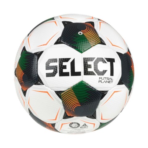 Select Piłka nożna hala Select Futsal Planet v26 FIFA Basic biało-czarno-pomarańczowo-zielona 1014387 310021
