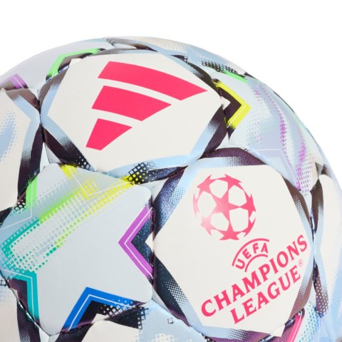 Adidas teamwear Piłka nożna adidas UCL Pro Sala 26/27 League Stage biało-błękitna / kolorowa KE9772