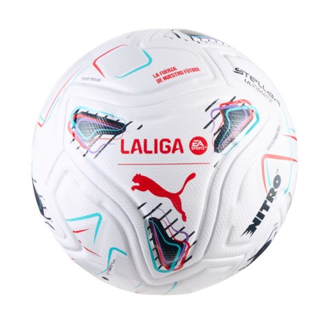 Puma Piłka nożna Puma Stellar Nitro Ultimate LaLiga biało-czerwono-czarna 85078 01